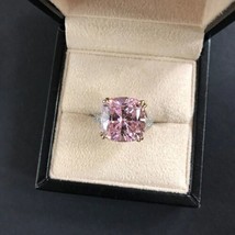 4Ct Good Oval Cut Natural morganite Gemstone 14K Rose Gold Plated Ring for Gift - £54.79 GBP