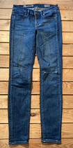 Madewell Women’s skinny skinny Distressed Jeans Size 26x32 In Dark Blue Wash D6 - £26.36 GBP