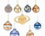 Kurt Adler 50-70MM Noble Gems Glass Solar System Planet Ornaments, 9-Pc.... - £48.89 GBP