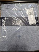 GAP Men&#39;s XL 2-Pc. Solid Henley and Pajama Shorts Set Heather Blue msrp ... - $21.73