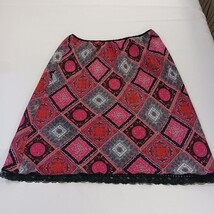 Versailles New York 71-M8871 Women's Pink/Black Reversible Pull-On Skirt Size 2X image 10