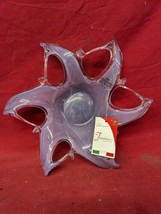 MURANO Art Glass Violet Starfish Bowl Dish Mid Century Made In Italy Tammaro - $59.39