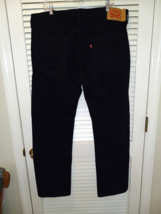 Levi&#39;s 501 Black Button-Fly Denim Jeans Tag Size 42X32 (M: 41X32) 100% C... - £21.99 GBP