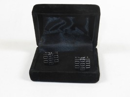 Men J.Valintin Cufflinks by Vitorofolo for French Cuff Shirt V29-37 Black image 3