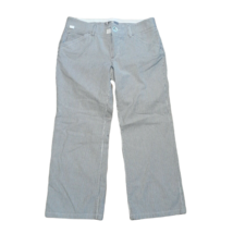 A.K.A. Woman Cute Classy Pants ~ Sz 8 ~ Gray &amp; White ~ Cropped ~ Low Rise - £10.57 GBP