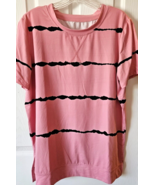 Unbranded Womens Shirt  Size Medium Pink Polyester Spandex  S/S  Soft An... - $16.27 CAD