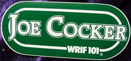 Vintage 101 WRIF Detroit Joe Cocker Bumper Sticker - £11.39 GBP