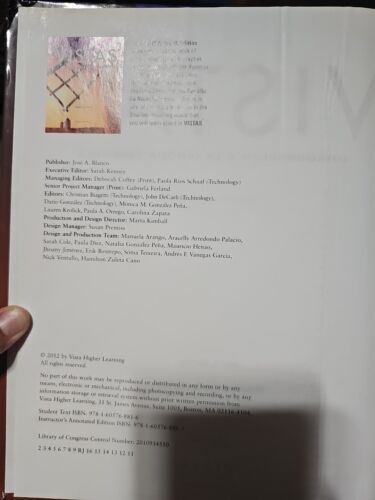 Vistas Introduccion A La Lengua Espanola, 4th Edition, BlancoDonley, hardcover Item image 3