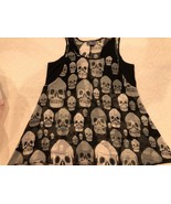 SEXY HALLOWEEN COSPLAY WOMENS SKULL TANK TOP SHIRT BLOUSE MEDIUM  LINGER... - $52.96 CAD