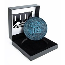 Doom Eternal Hell Priest Dread Collector&#39;s Challenge Coin Figure Box Limited Run - £17.75 GBP