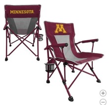 Minnesota Golden Gophers Hard Arm Chair Red Gold NCAA Tailgating Camping - $98.99