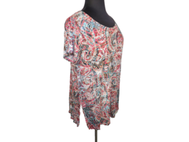 Cynthia Rowley Women&#39;s Multicolor Abstract Paisley Print Top Plus Size 3X - $14.99