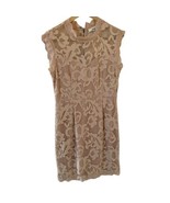 Sans Souci Jrs L Floral Lace Sleeveless Dress Blush Full Back Zip High N... - £22.82 GBP