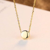 18K Gold Necklace 925 Silver Pendant Geometric Necklace Artistic Small Fresh Pen - £7.19 GBP