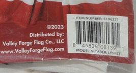 Valley Forge 5196271 American Flag 3' By 6' Polycotton Pleated Fan image 5
