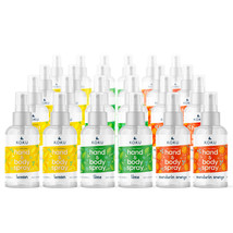 Lemon-Lime-Mandarin Orange Scented Hand Sanitizer Spray, Citrus Set 8, 24x3 Oz. - £86.32 GBP