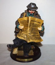 Emmett Kelly Clown Figure &quot;WALL STREET&quot; Circus Collection 1993 DGC Ltd 393/5000 - £57.99 GBP