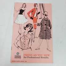 Vintage 1964 GE Press As You Sew Booklet Advertising Ephemera GE - £9.84 GBP