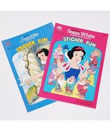 2Ct-Disney Snow White and the 7 Dwarfs Vintage 80s/90s Sticker Fun Golde... - $217.79 MXN