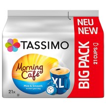 Tassimo Morning Cafe Mild &amp; Smooth -Coffee Pods -XL 21 pods-FREE Shipping - $20.78