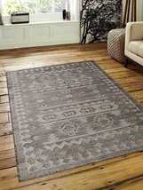 Glitzy Rugs UBSJ00029H3101A9 5 x 8 ft. Hand Woven Kilim Jute Eco-Friendly Orient - £130.50 GBP