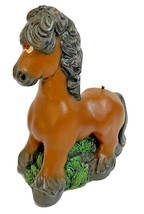 Candle Factory Horse Candle Brown with Black Mane 6&quot; Tall - £9.84 GBP