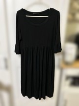 Jodifl Black Long Sleeve Dress 3/4 Sleeve, Size Small - £14.13 GBP