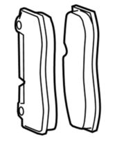 Genuine Mopar Front Disc Brake Pad Kit 68248384ad - $7,582.45 MXN