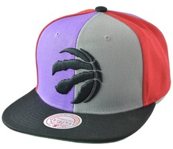 Toronto Raptors Mitchell &amp; Ness NBA Pinwheel Basketball Men&#39;s Snapback Cap, Hat - £23.90 GBP