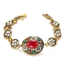 Hot Red Bohemia Bracelets Rhinestone Bangles Wedding Jewelry Bracelets F... - £6.84 GBP