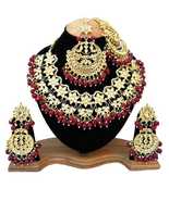 Kundan Jewelry Indian Earrings Necklace Tikka Set New Year Chokar Bridal... - £49.54 GBP