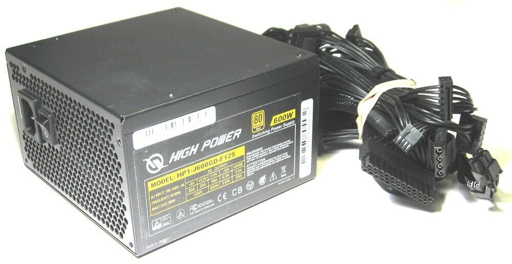 Refurbished Rosewill High Power 600W ATX Power Supply - 80 PLUS Gold Certified - $88.88