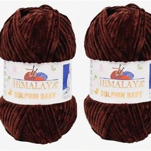 Chenille Delight: Dolphin Baby Yarn - Luxurious 100% MicroPolyester | 2x100g Sup - $73.21