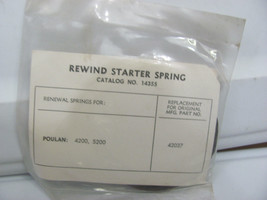 Renewal Starter Spring 14355 Replacement For Homelite 42037 Poulan 4200 ... - £7.78 GBP