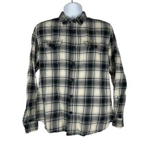 Field &amp; Stream Men&#39;s 100% Cotton Plaid Long Sleeved Button Down Shirt Size XL - £14.51 GBP