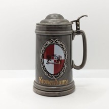Wade Kronenbourg Beer Stein with Lid, Ceramic Vintage - $23.82
