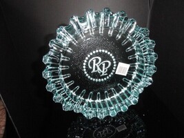 Luminoso  Teal / Blue Glass Ashtray by Rocky Patel 10" Diameter NIB image 7