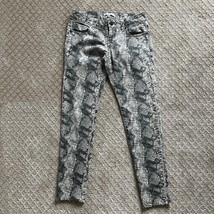 Cabi #958 Diamondback Snakeskin Super Skinny Jeans sz 2 - $33.85