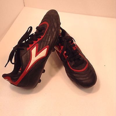 Diadora Soccer Cleats Size 5.5, 5 1/2, 38.5 Black / Red / White - $7.86