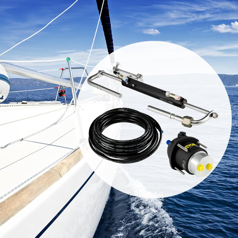 VEVOR Hydraulic Steering Kit 90HP Hydraulic Outboard Steering Kit with Helm Pump Item image 8