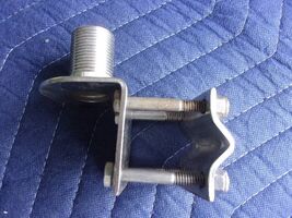 Antenna Rail Mount  stainless 7/8"-1-1/8" rail  VHF GPS - $18.81