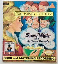 Snow White And The Seven Dwarfs 7&#39; Vinyl Record / Book, Magic Media - MR-9, 1976 - $32.95