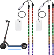 LED Lights for Scooter, 4 Pcs Electric Scooter Strip Light Battery Opera... - €56,84 EUR