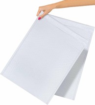 50 14x19 White Poly Bubble Mailers Airjackets Padded Envelopes Cushion - £83.17 GBP