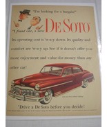 1950 DeSoto Color Ad Drive a Desoto Before You Decide! - $189.87 MXN