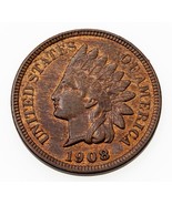 1908 1C Indian Cent in BU Condition, Red Brown Color, Near Mint, Well St... - $121.01 CAD