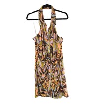 Rue 21 + Dress Halter Collar Ruched Y2K Colorful Button Front 3X - £9.89 GBP