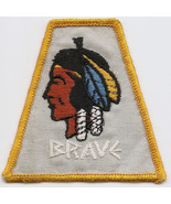 Vintage Awana Youth Club Embroidered Indian Brave Patch - £3.15 GBP