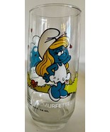 Hardees The Smurfs SMURFETTE Drinking Glass Vintage 1982 ~ Collectible f... - £10.11 GBP