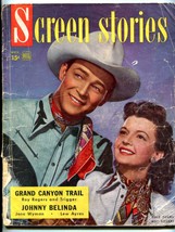 Screen Stories Magazine November 1948- Roy Rogers Dale Evans - £26.21 GBP